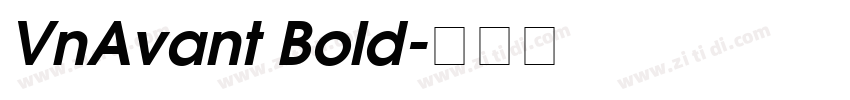 VnAvant Bold字体转换